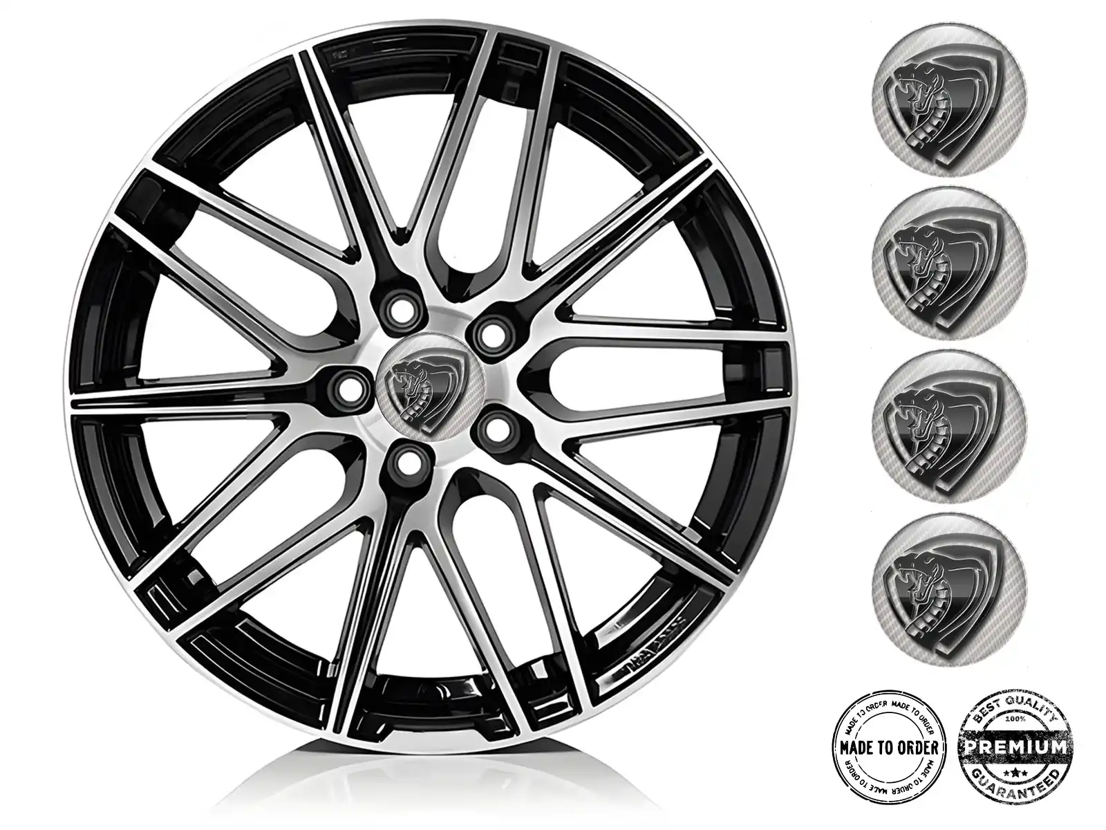 Silicone stickers Racing Look Premium Stickers for Vehicles